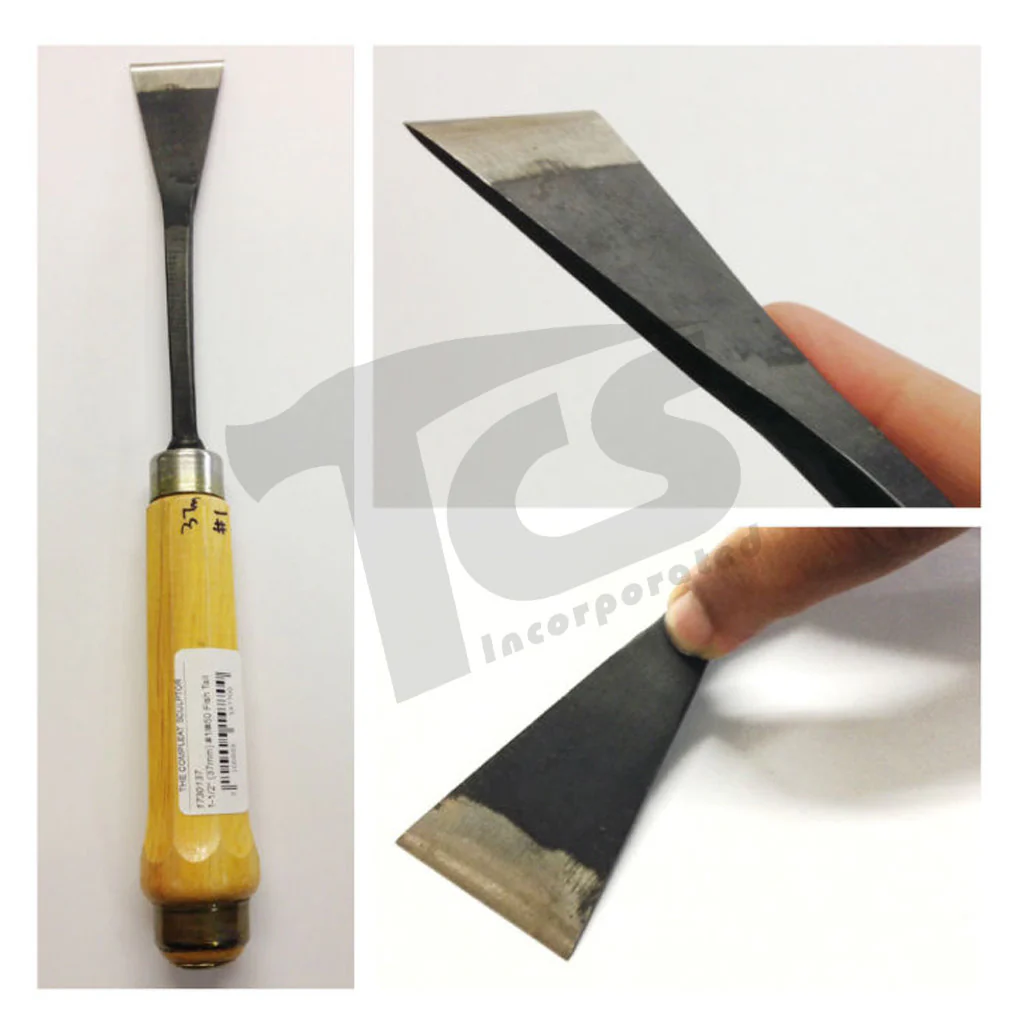 #1/#50 Fish Tail Flat Wood Chisels - Image 5