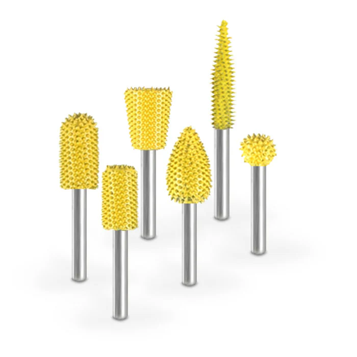 1/8" Starter Kit Yellow Fine Grit Burr 1/8" Shank 6pc