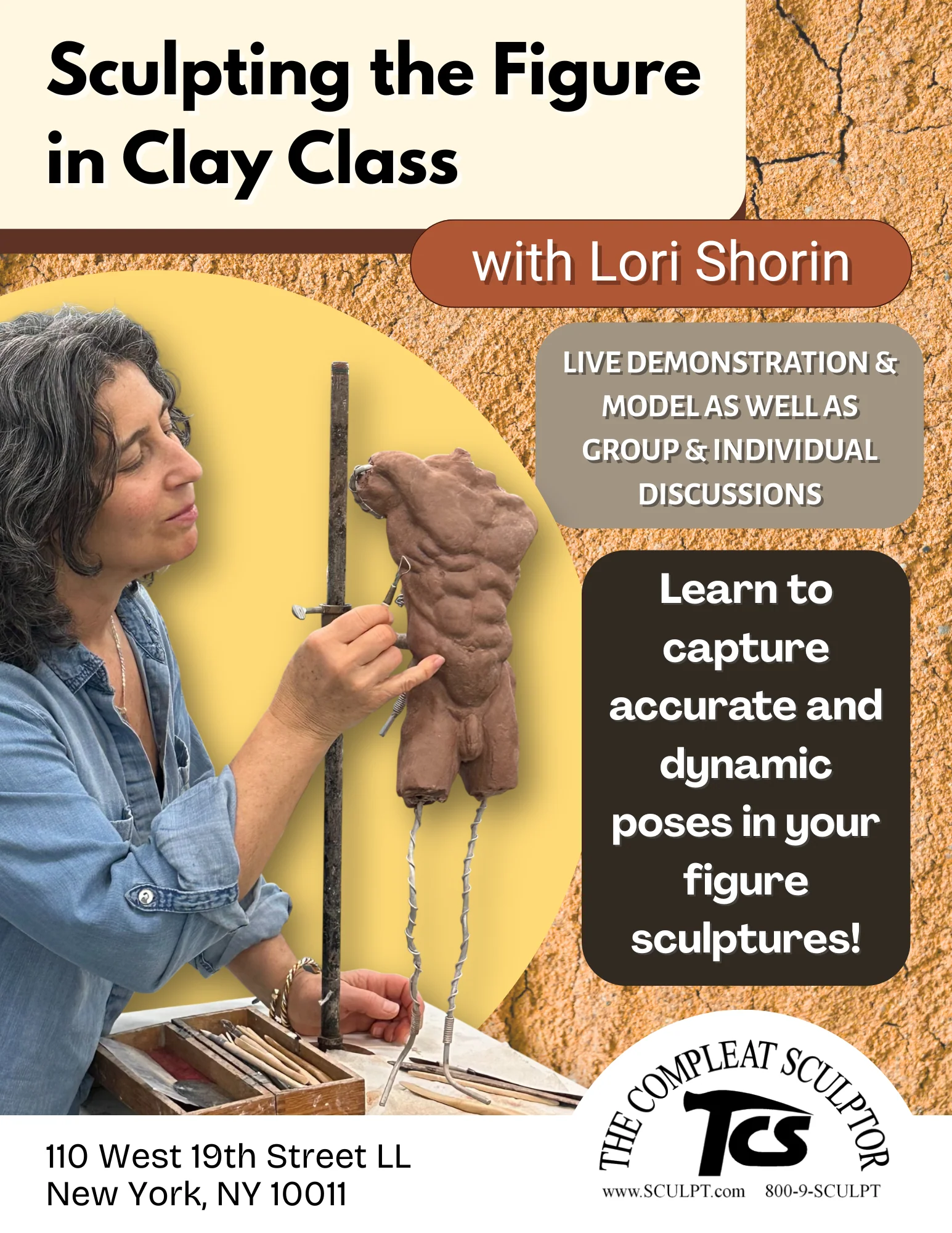 260409 Sculpting the Figure in Clay Class (4 Thursday Classes 12-3pm) - Image 2