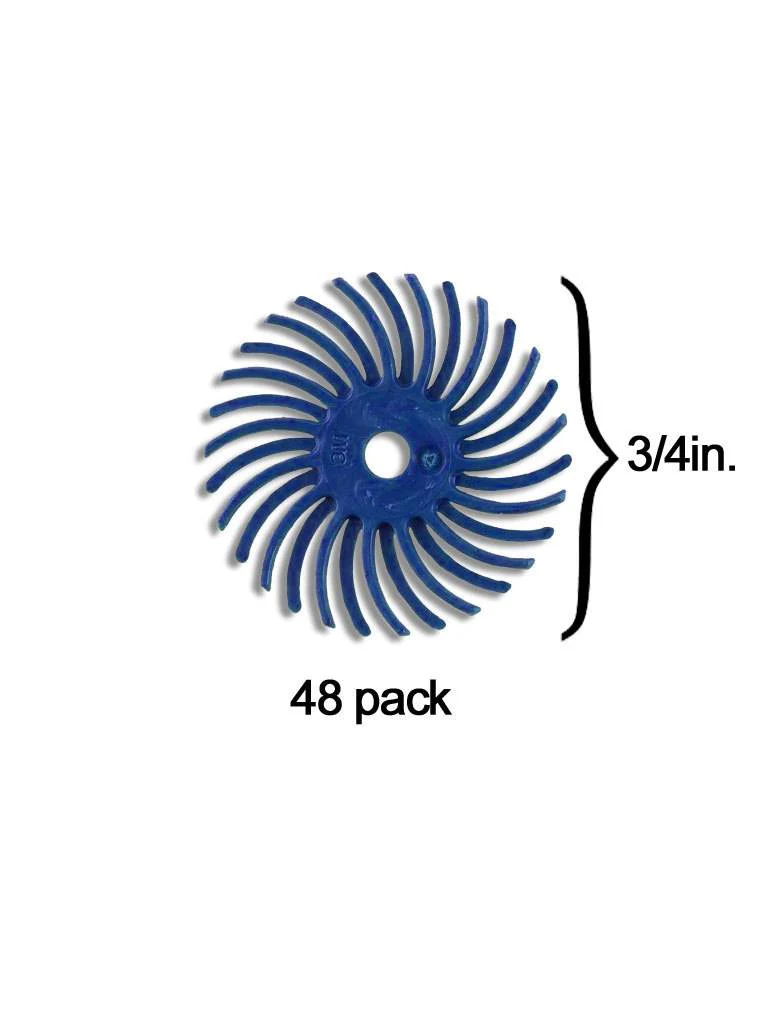 Scotch-Brite™ Radial Bristle Disc 3/4'' Blue 400Grit (48 Pack)