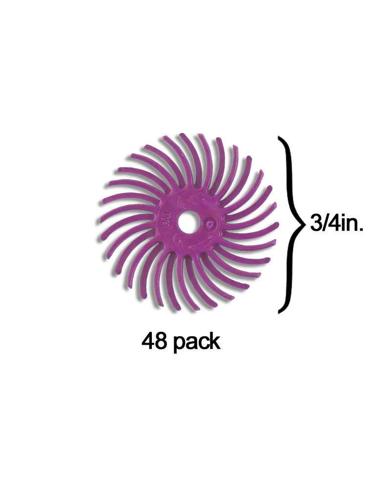 Scotch-Brite™ Radial Bristle Disc 3/4'' Pink Pumice (48 Pack)