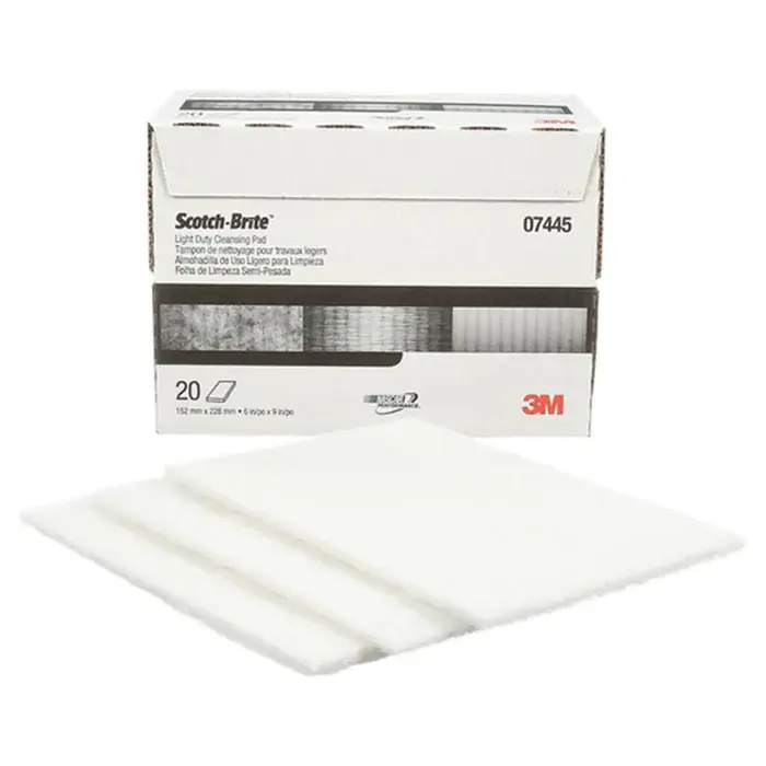 White No Abrasive Scotch-Brite™ Hand Pad 7445