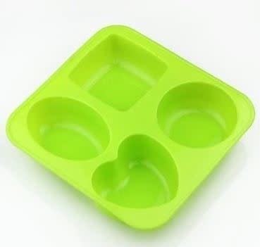 4 Shape Silicone Mold  1pc