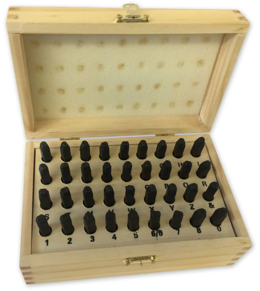 4mm (5/32") Number And Letter Punch Set