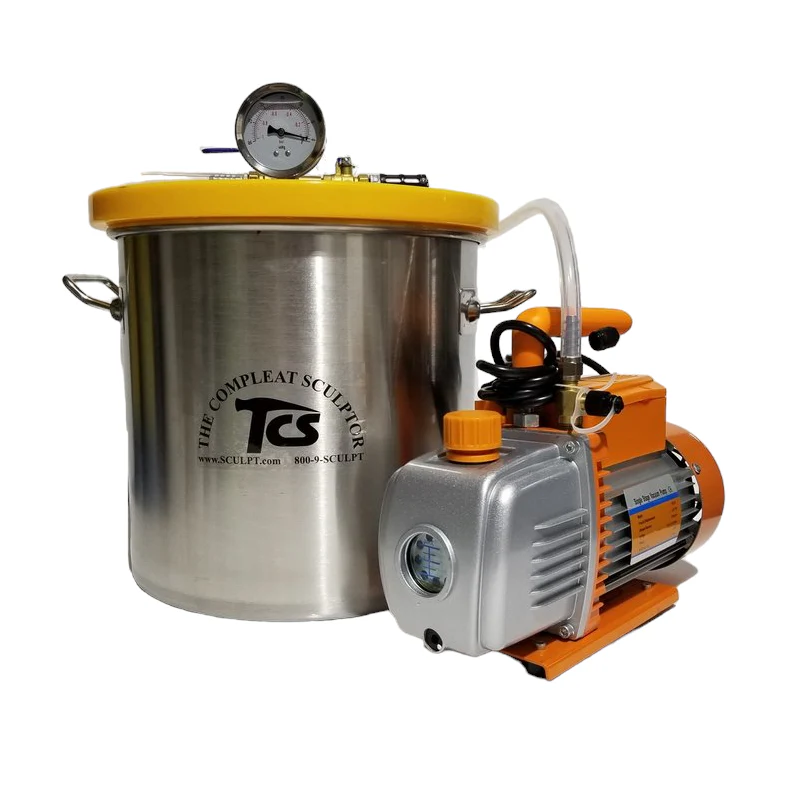 5 Gallon Vacuum Degassing Chamber Kit with 3.5 CFM Pump