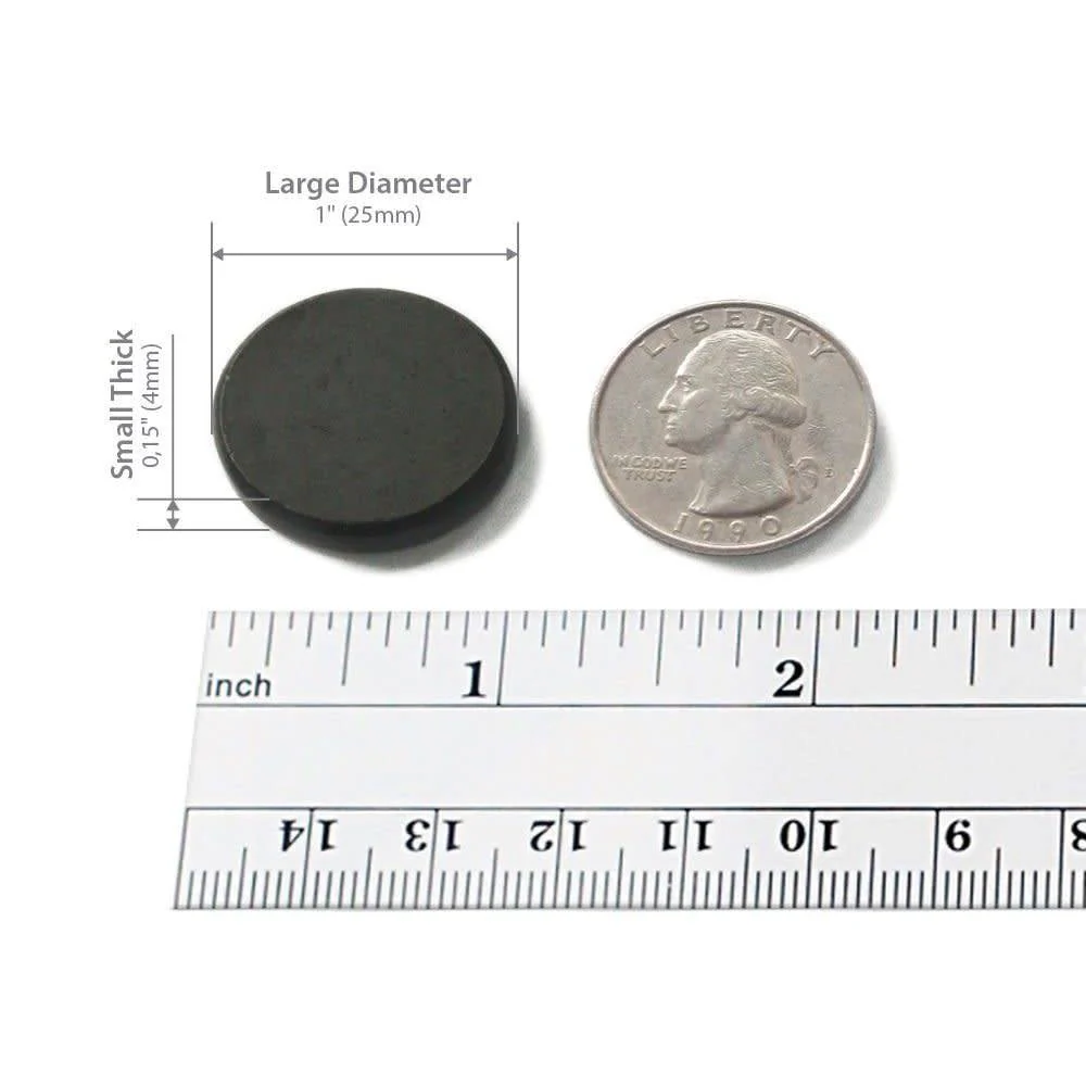 50 pcs Ceramic Magnets - 25 mm (1 inch) Round Disc - Image 2