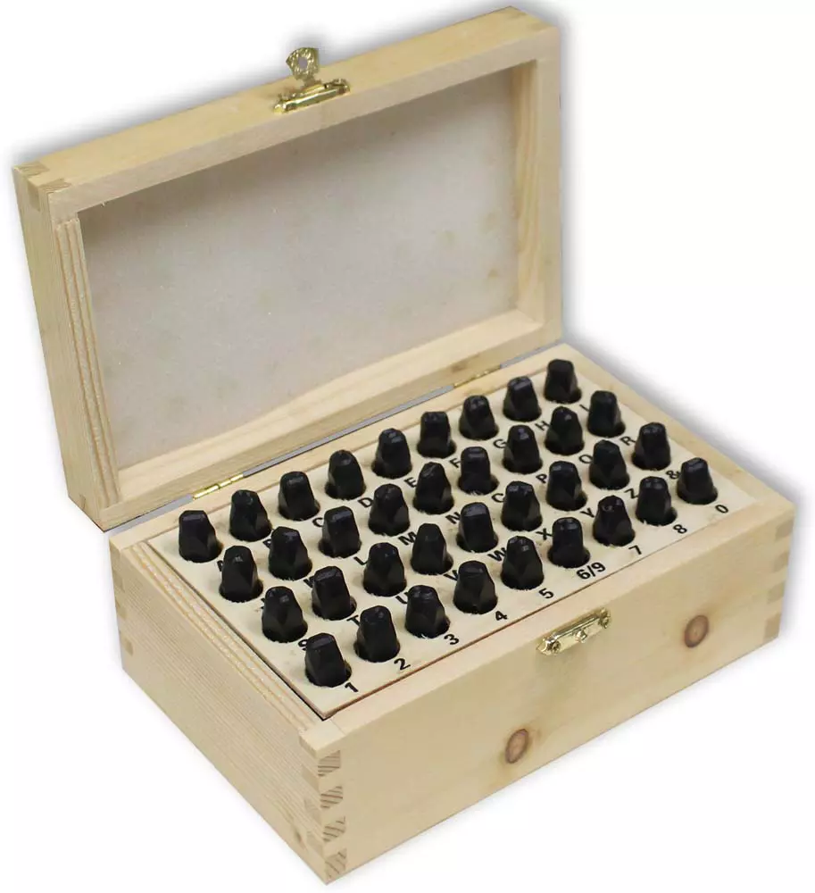 6mm (1/4") Number And Letter Punch Set