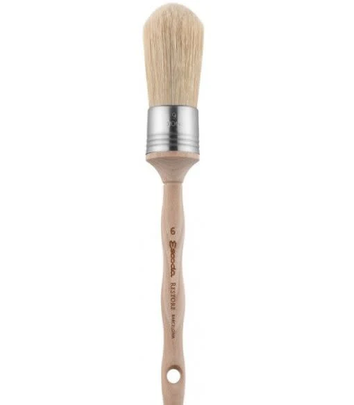 7501 Size #6 Natural Chungking Bristle Round Domed
