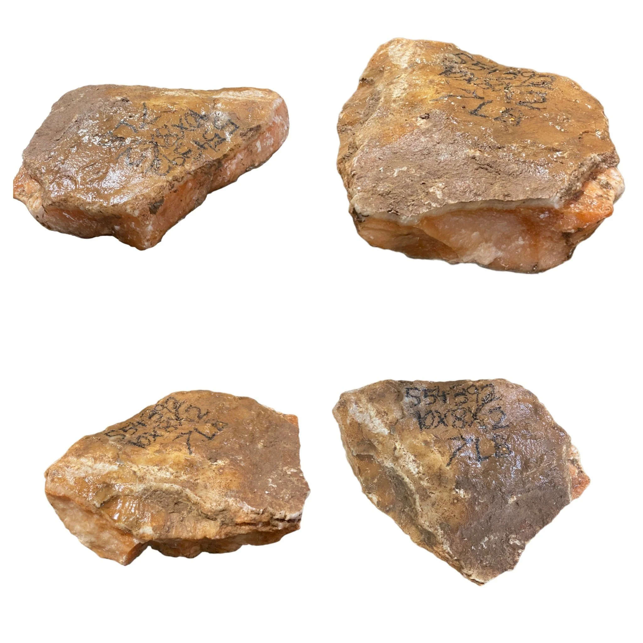 7lb Orange Translucent Alabaster 10x8x2 #554392