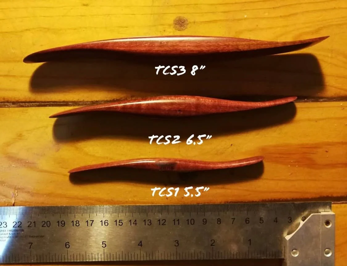 A Set of 3 Hardwood Handmade Tools - Image 3