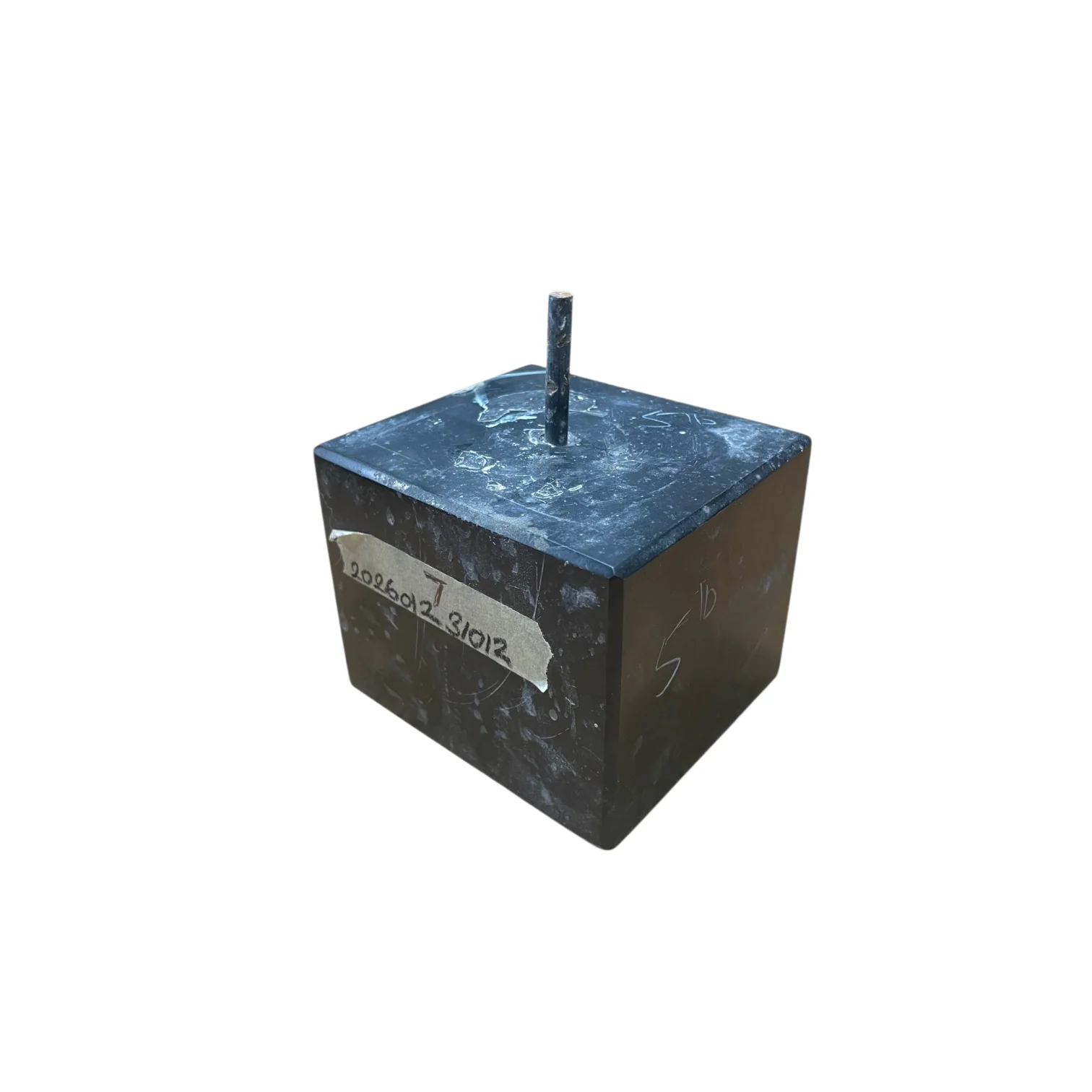 Black Marble Base 3.5x4x3 with Pin Hole - Image 3
