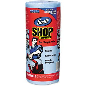 Blue Shop Towels 55 Sheet Roll