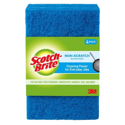Blue Fine Scotch Brite Hand Pad (4 pack)