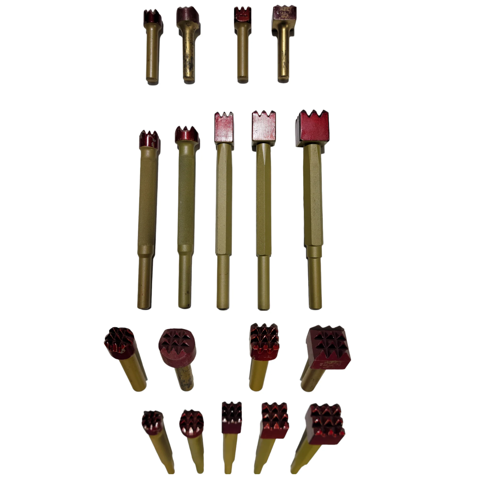 Carbide Pneumatic Bush Tooth Chisels (12.5mm 1/2" shank)