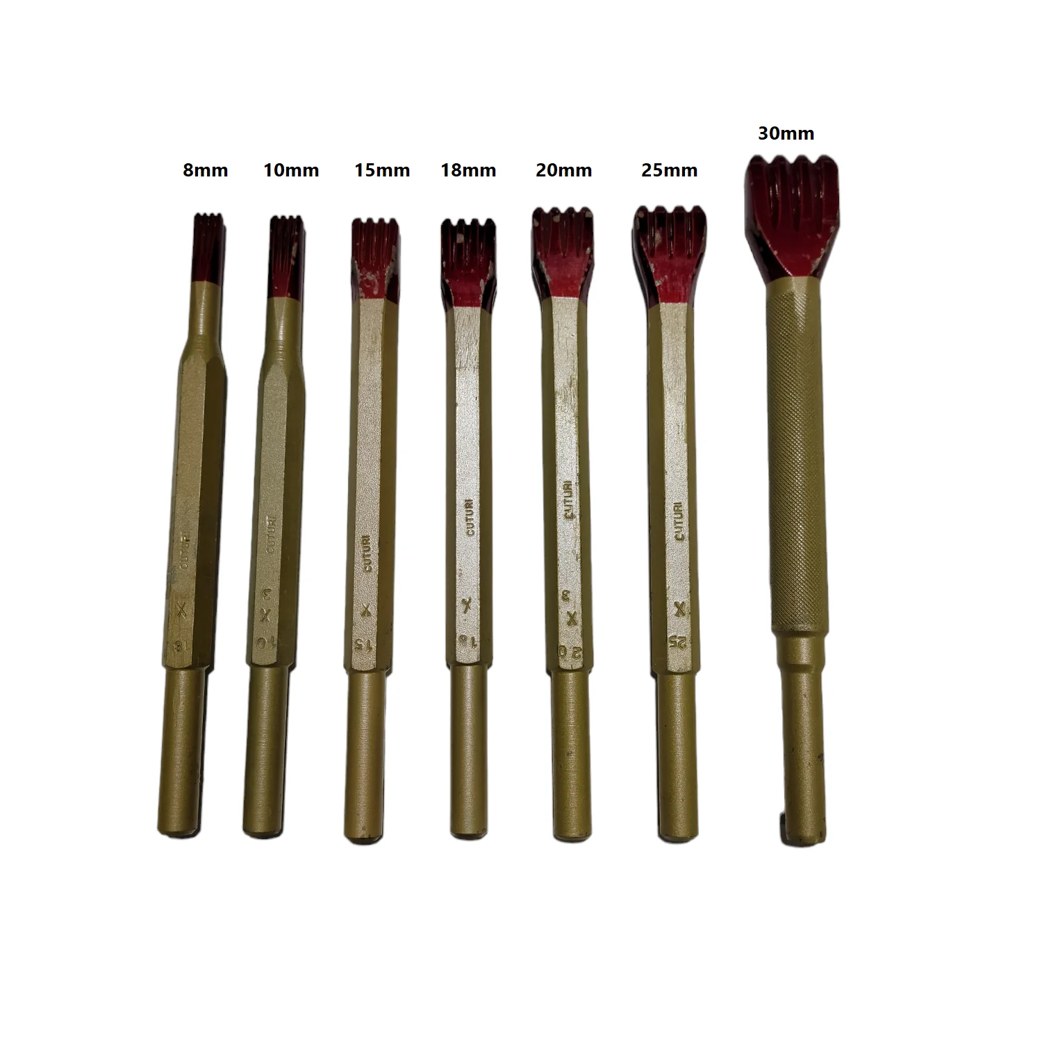 Carbide Pneumatic Tooth Chisels (12.5mm 1/2" shank) - Image 2