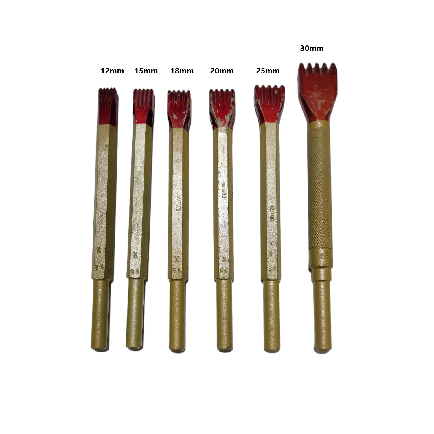 Carbide Pneumatic Tooth Chisels (12.5mm 1/2" shank) - Image 3