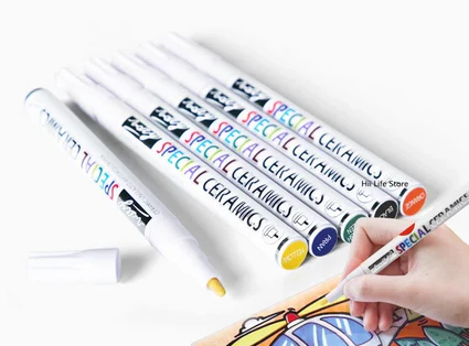 Ceramic Underglaze Watercolor Glaze Pens (8 Colors) - Image 3