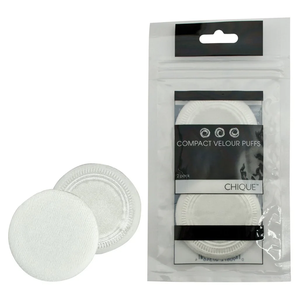 Chique™ 2pc Compact Velour Puffs
