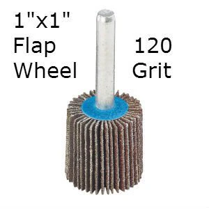 Aluminum Oxide Flap Wheel 1''x1'' 120 grit