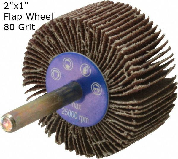 Aluminum Oxide Flap Wheel 2''x1'' 80 grit