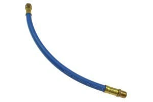 12'' Whip Nitrile Blend Pigtail, 1/4'' MPT x FPT Swivel (Ball Type) RP0412 - Image 2