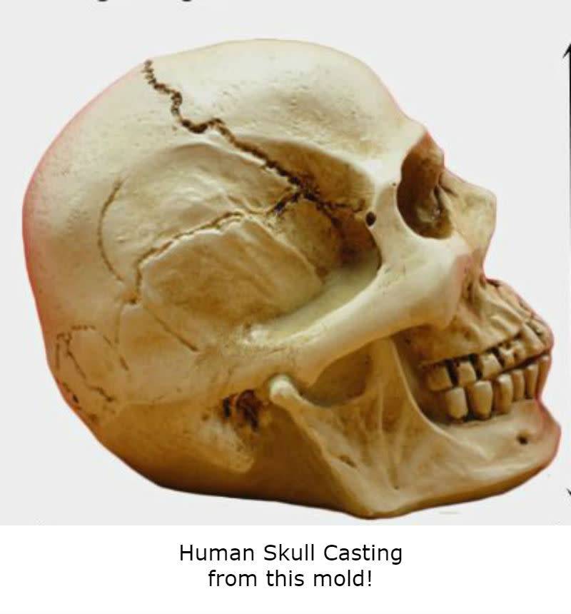 Skull (1 Piece) Pink Silicone Mold - Image 2