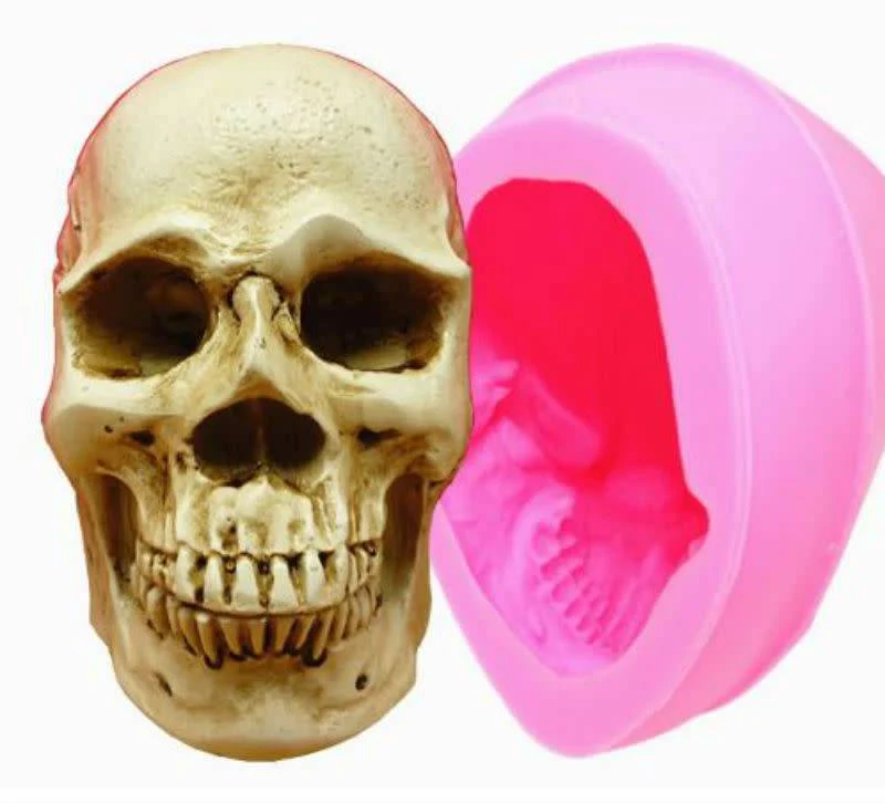 Skull (1 Piece) Pink Silicone Mold - Image 3