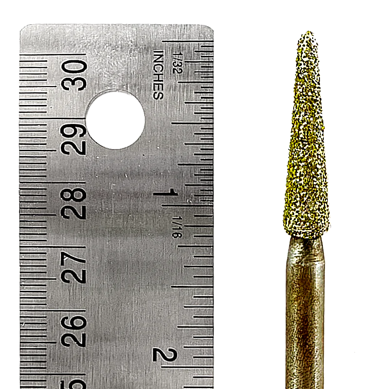 Diamond Burr #06 Taper 1/4x1-1/4" (07-30mm) 1/4" Shaft