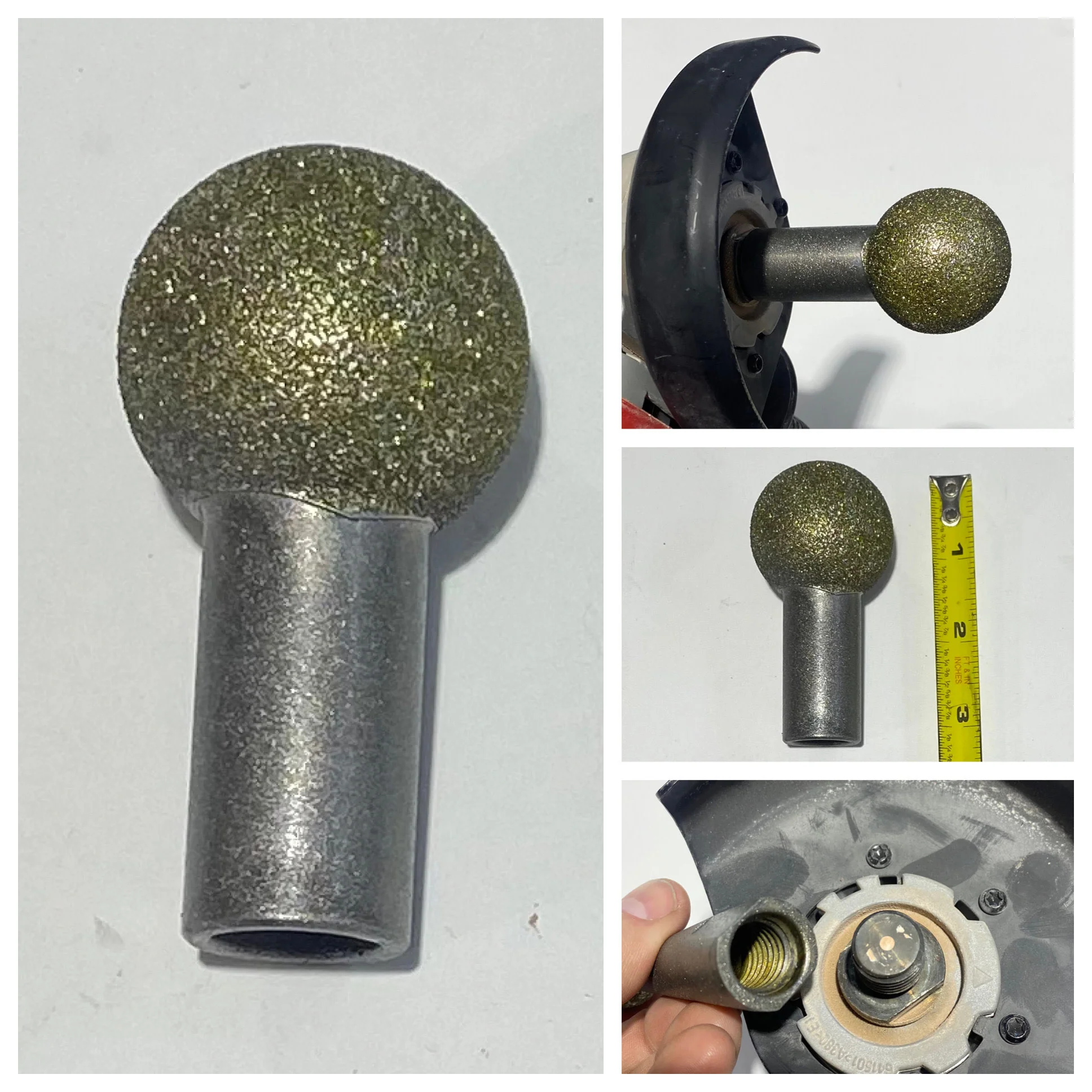 Diamond Router Sphere 1-1/2" (40mm) 5/8"-11