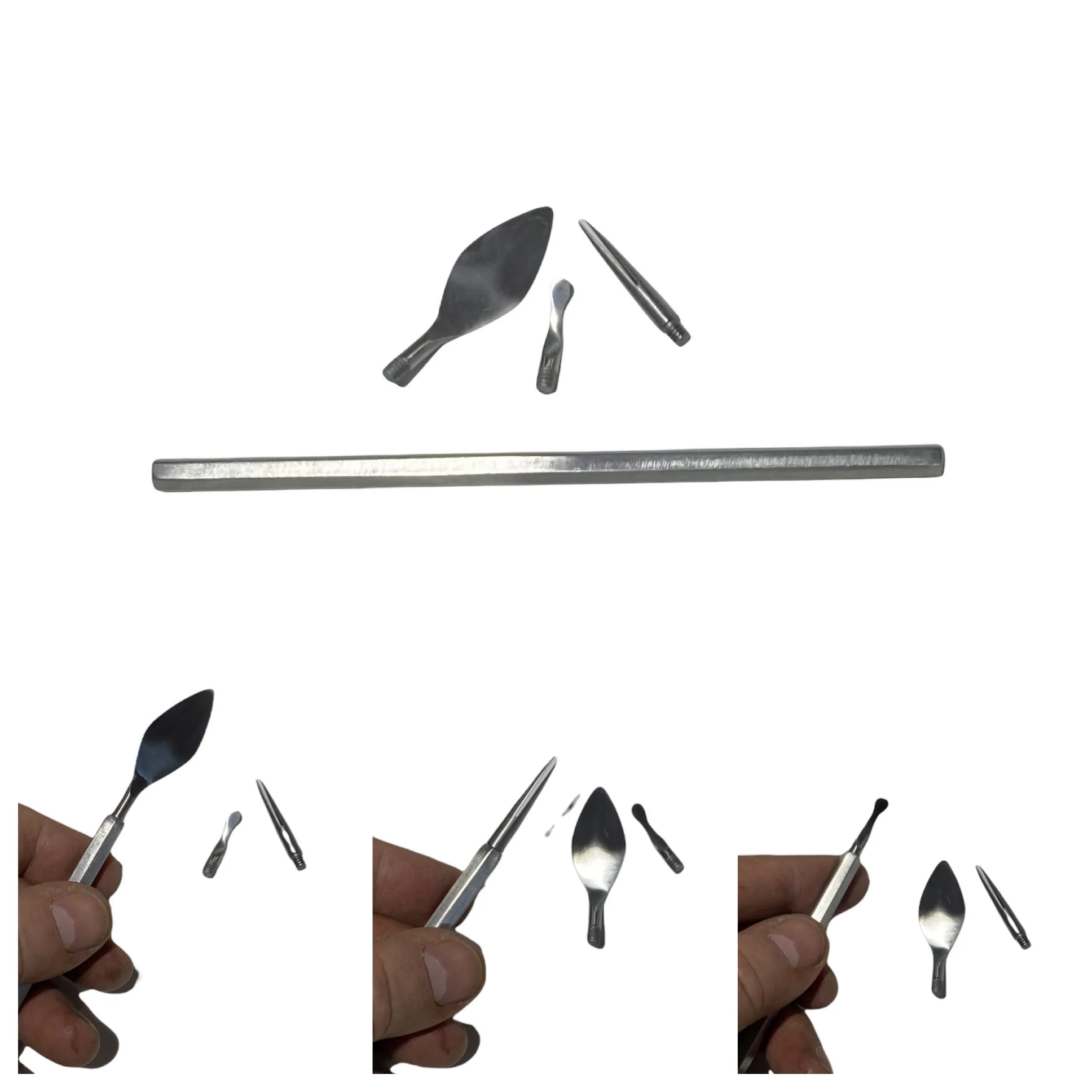 Encaustic Spatula Tip Tool Set - 3 Tool Tips