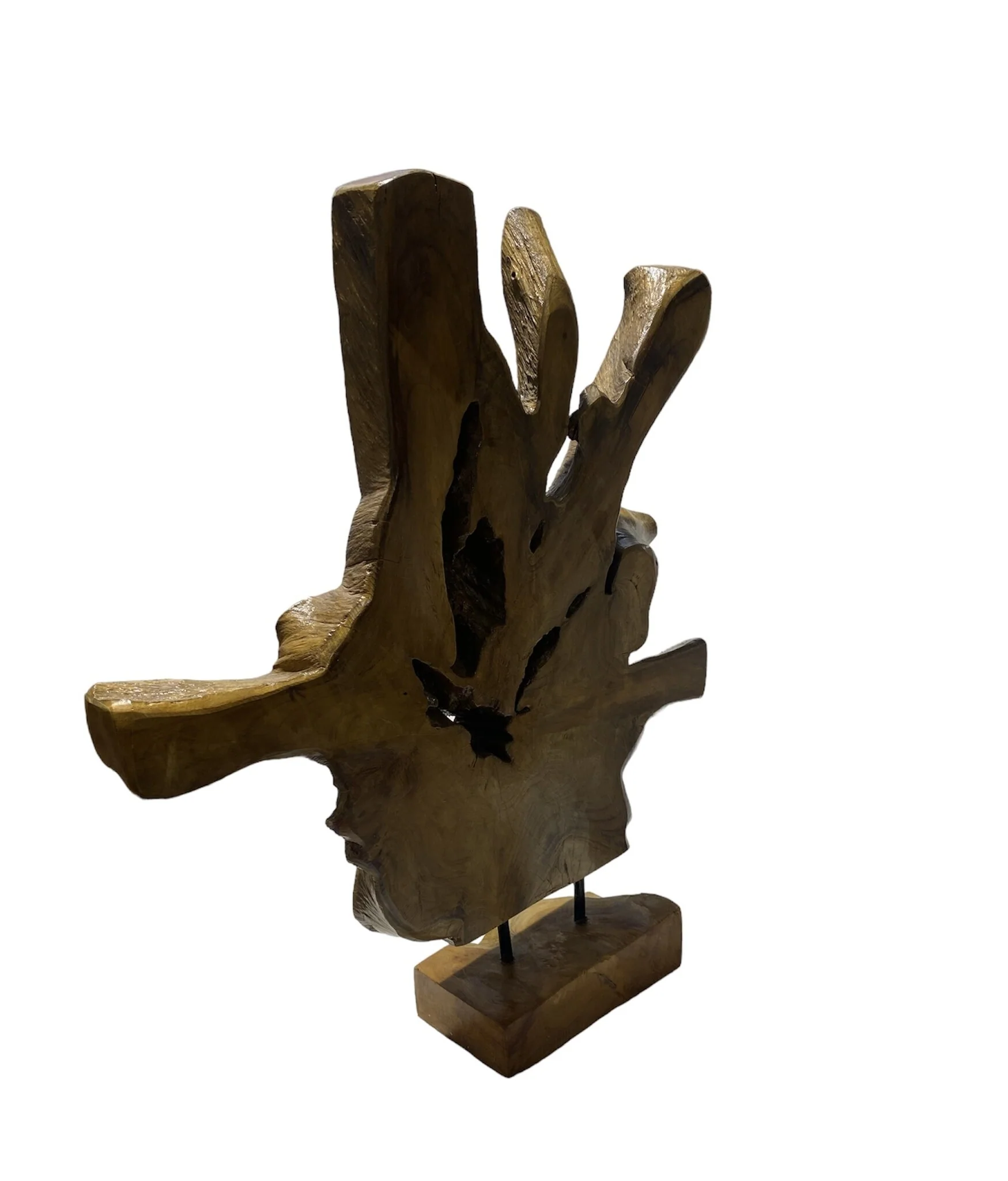 Finished Wood Sculpture Mounted: Large2 - Image 2