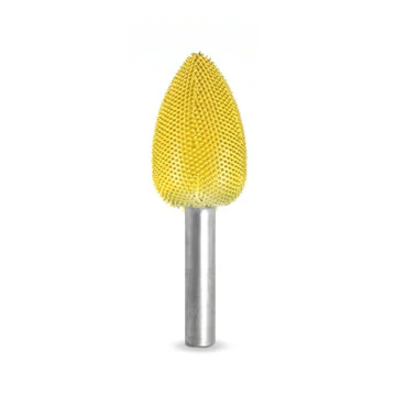 Flame 3/4" Yellow Fine Grit Burr 1/4" Shank