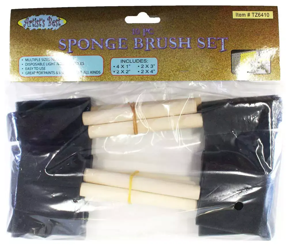 Foam Brush Set, 10 Piece - Image 2
