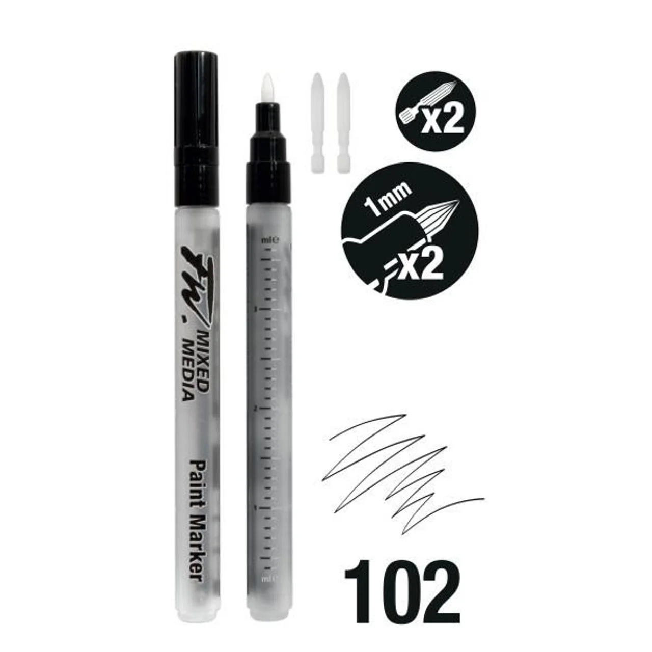 FW Mixed Media Paint Markers & Nibs - Image 4
