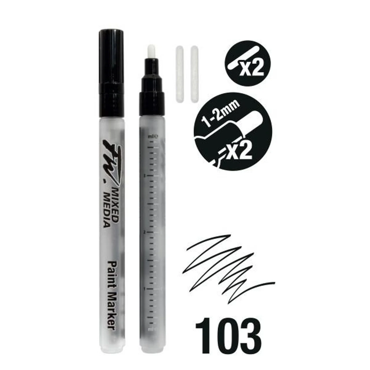 FW Mixed Media Paint Markers & Nibs - Image 5