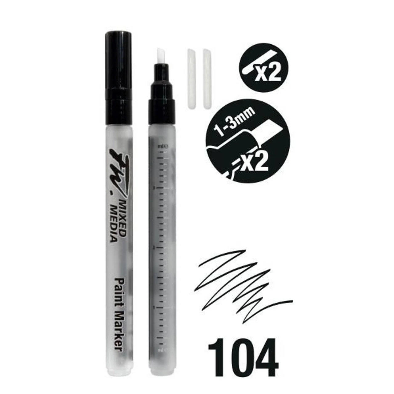 FW Mixed Media Paint Markers & Nibs - Image 6