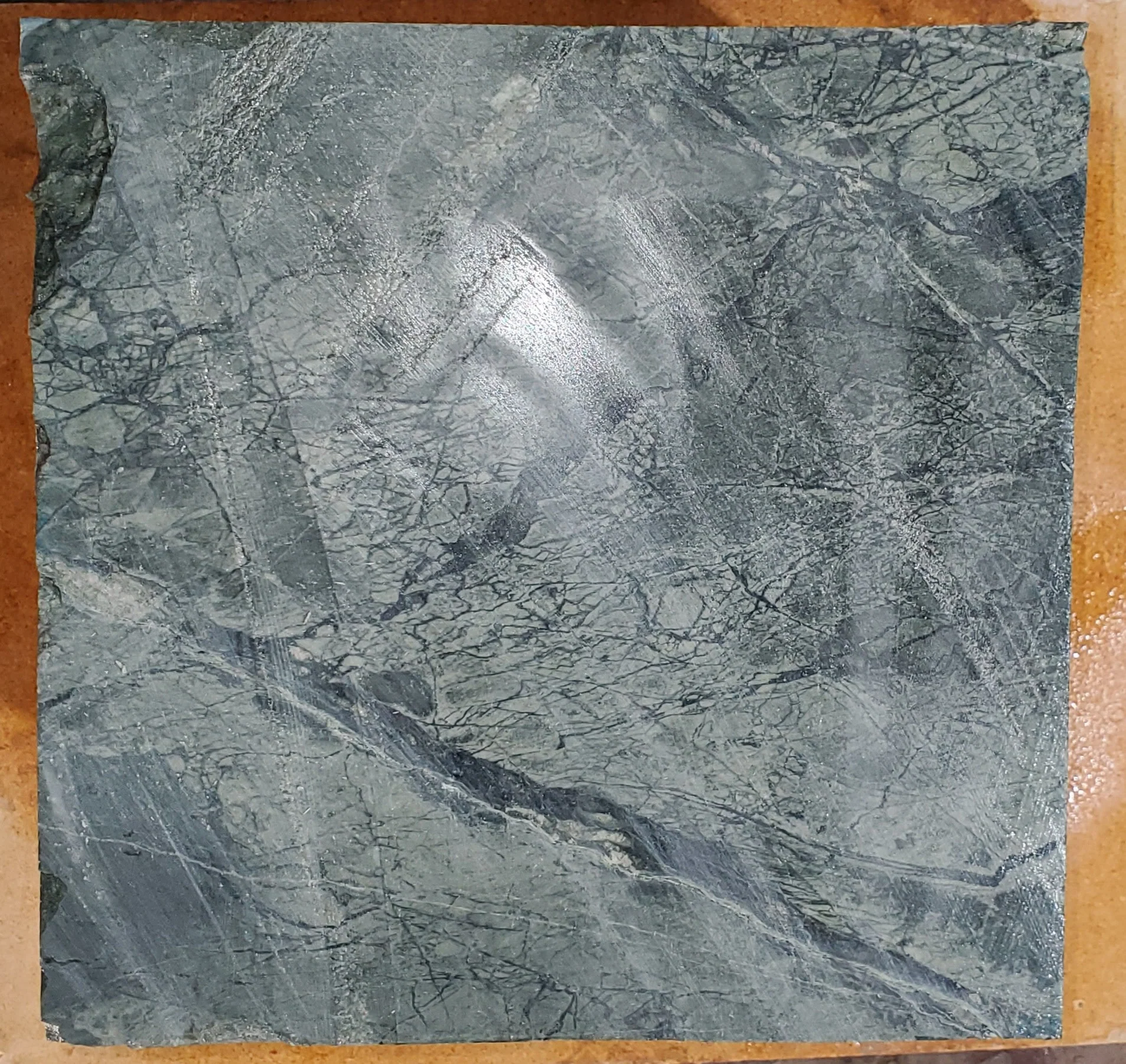 208lb Green Nephrite Jade 12"x12"x12" Block #J022 - Image 3