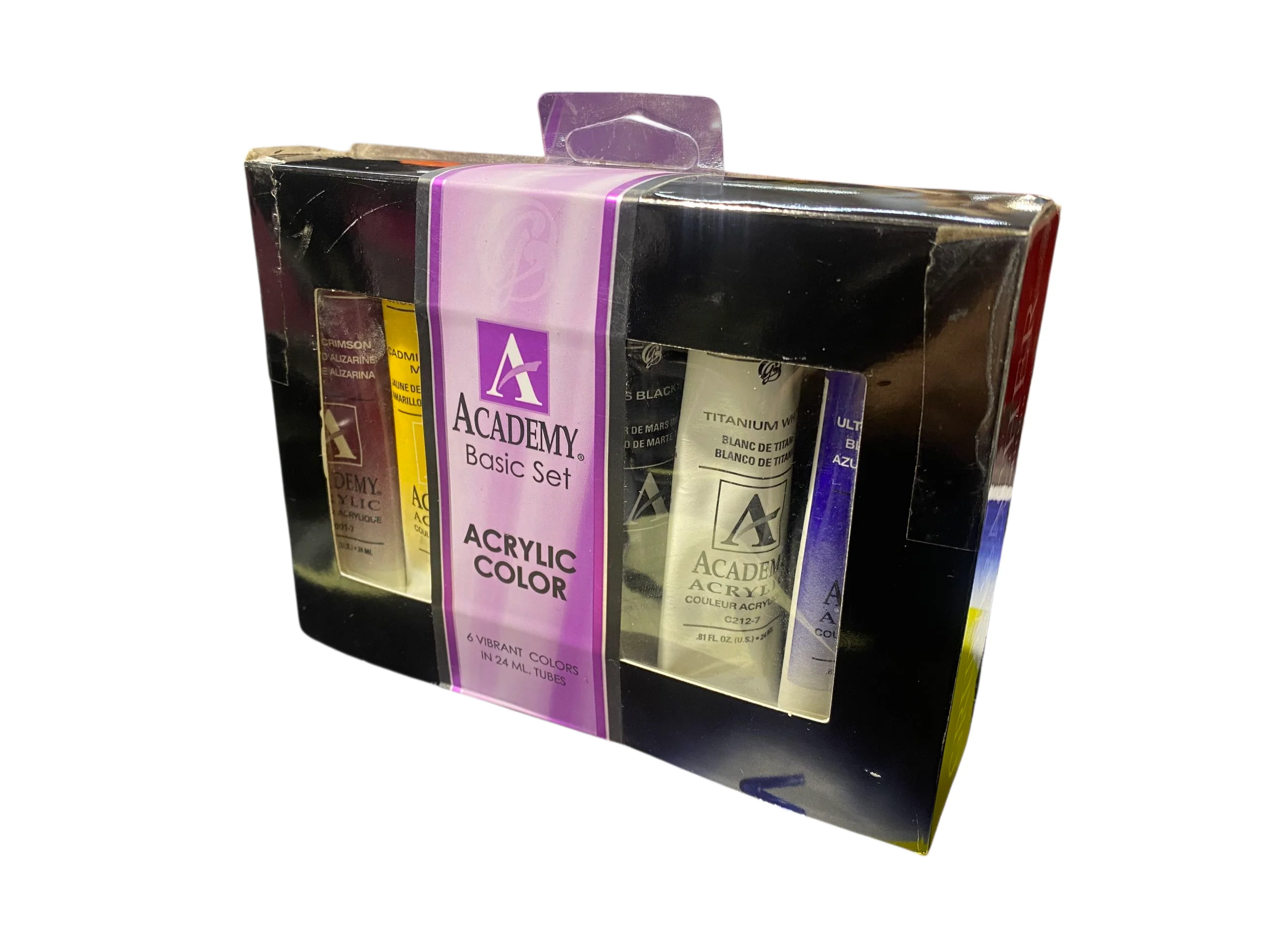Grumbacher Basic 24 ml Academy Acrylic Paint 6 Color Set