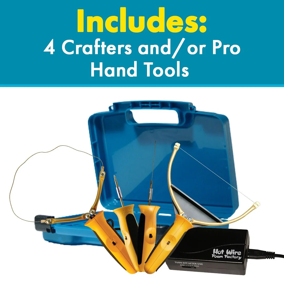 K47P6 Pro 4-in-1 Kit (Freehand Router, Sculpting Tool, Engraver & 6" Hot knife)