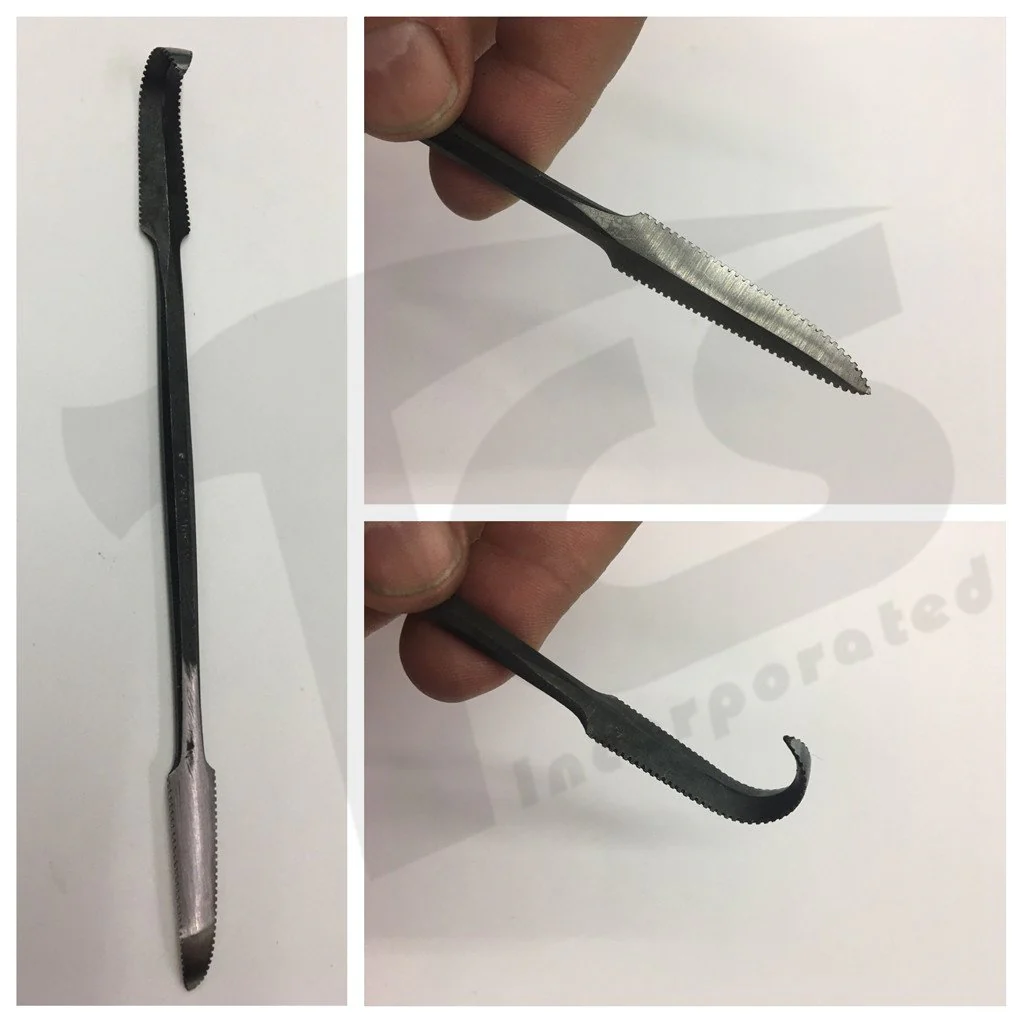 Italian Steel Serrated Wax Tools - Image 4