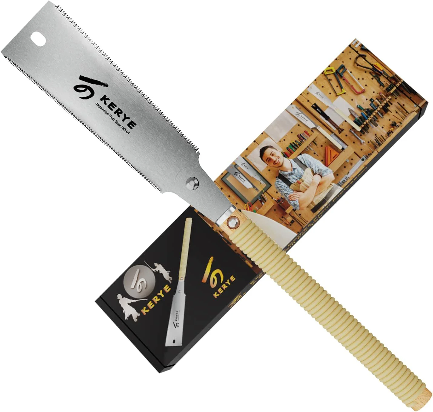 Japanese Pull Saw 9.5" Hand Saw with Double Edges