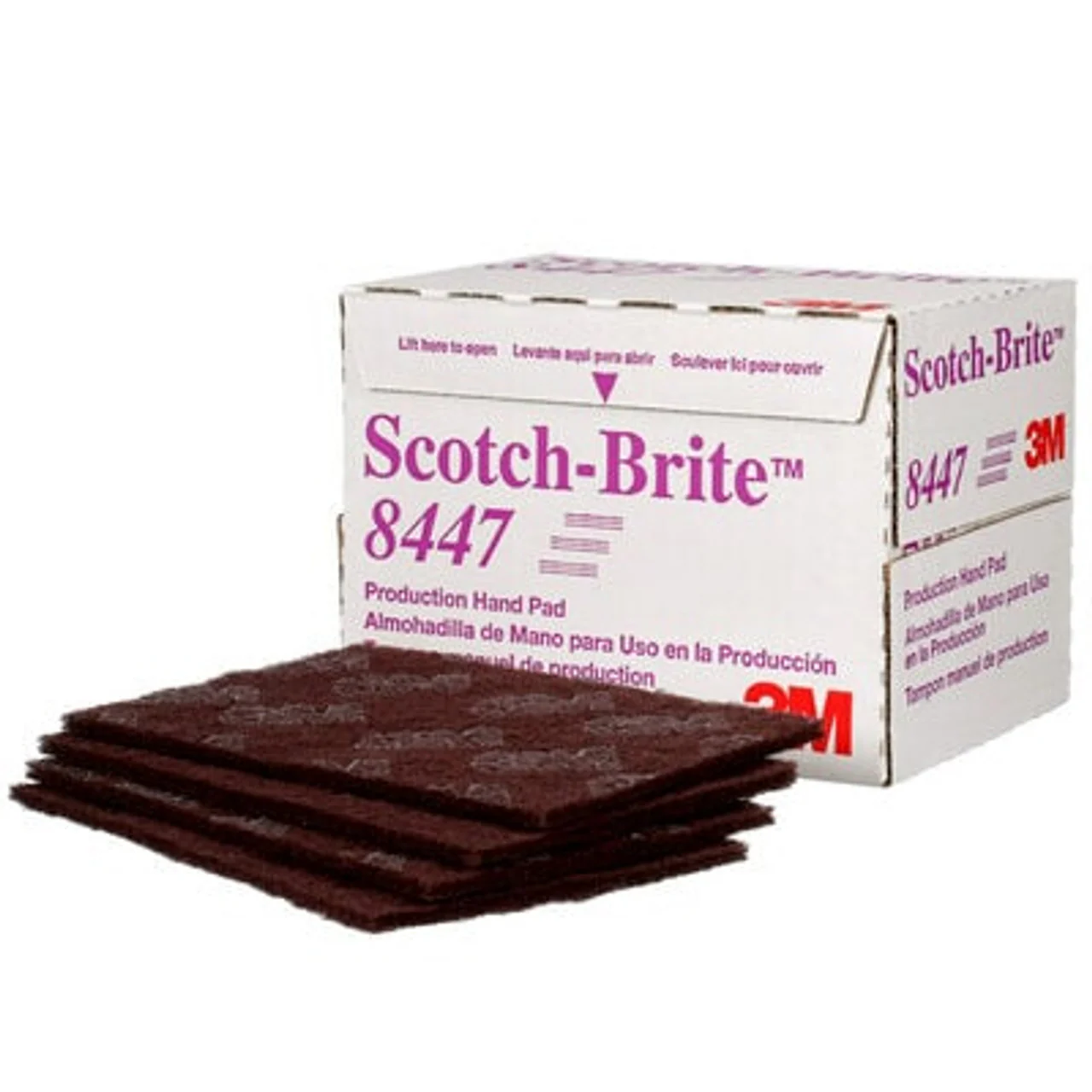 Maroon Very Fine Scotch-Brite™ Hand Pad 8447 Box of 20