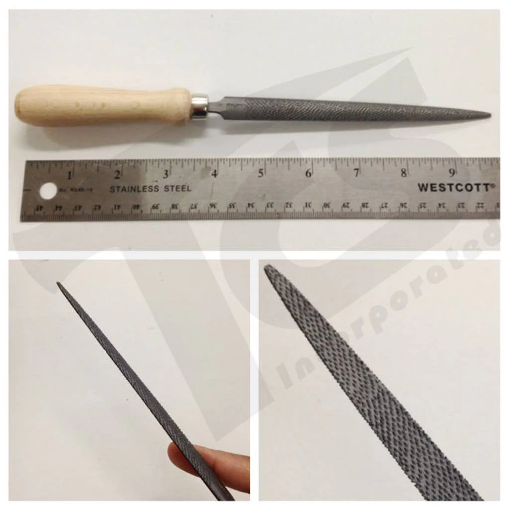 Half Round Pointed Cabinet Rasp 15cm Handled - Image 2