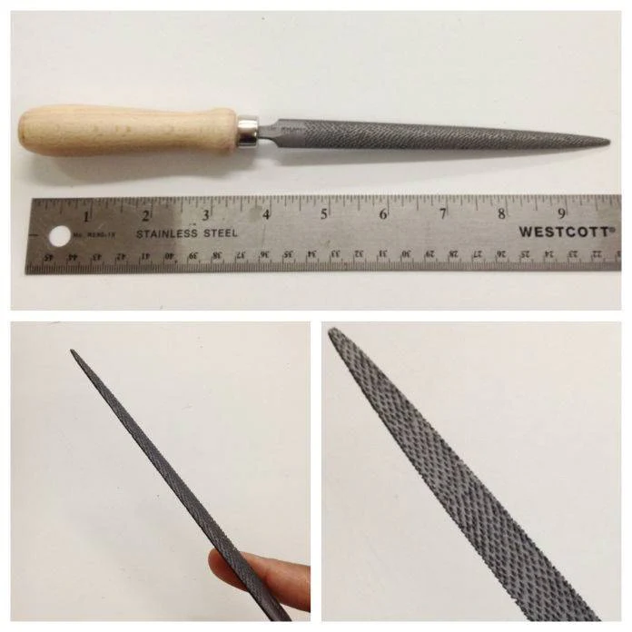 Half Round Pointed Cabinet Rasp 15cm Handled - Image 3