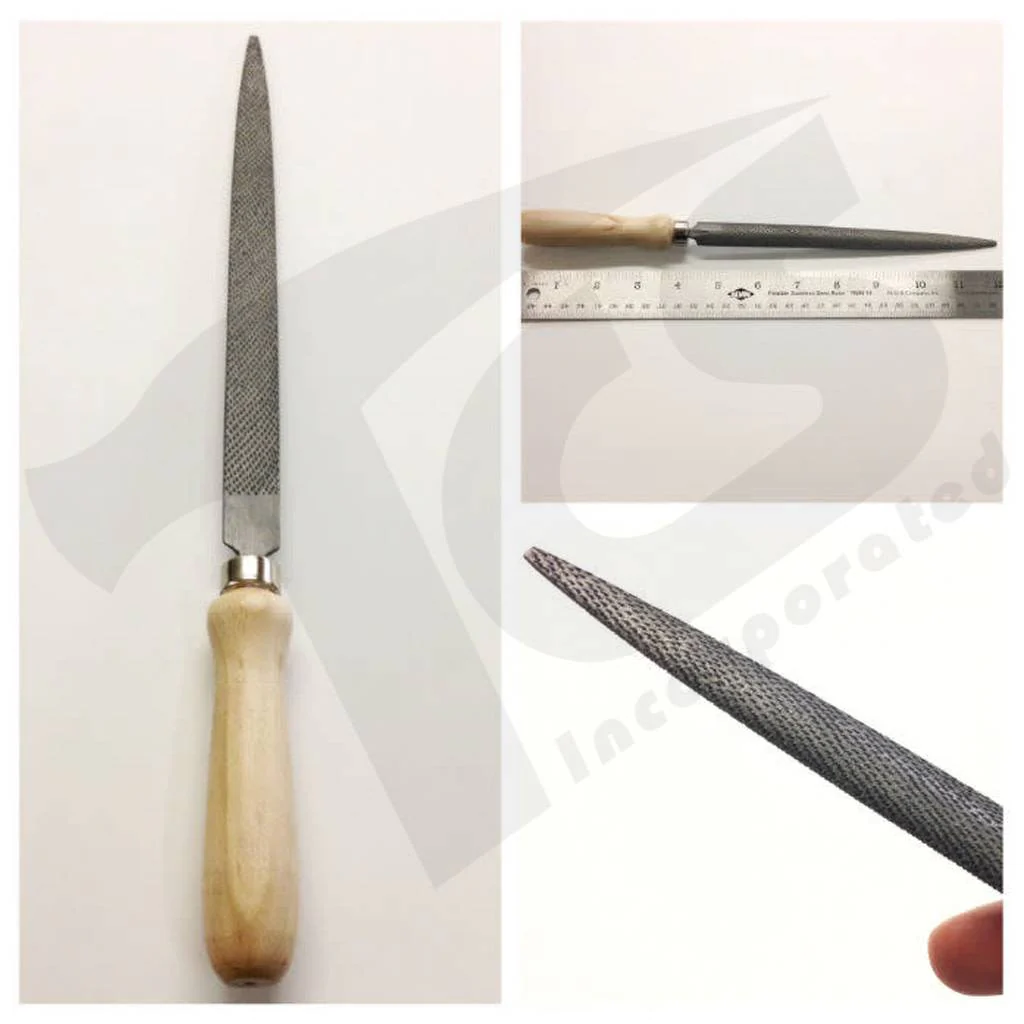 Half Round Pointed Cabinet Rasp 20cm Handled - Image 3