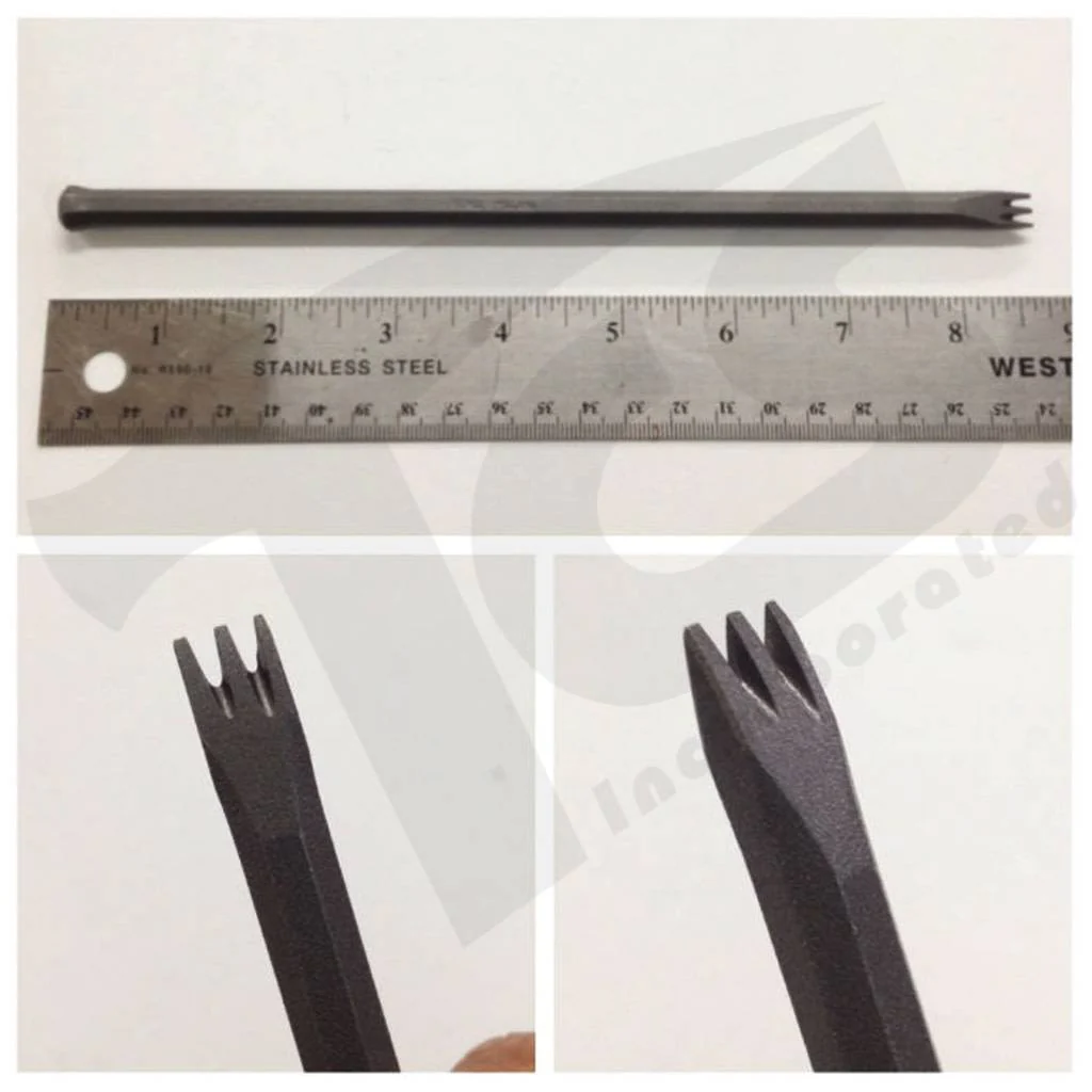 Milani Steel Hand Mallethead Mini 3 Tooth Chisel 8mm 3/8