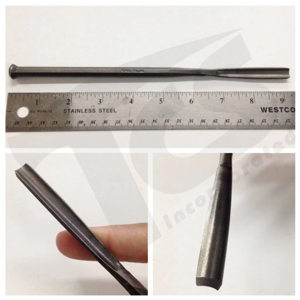 Milani Steel Hand Mallethead Mini Stone Gouge 8mm 3/8 - Image 2