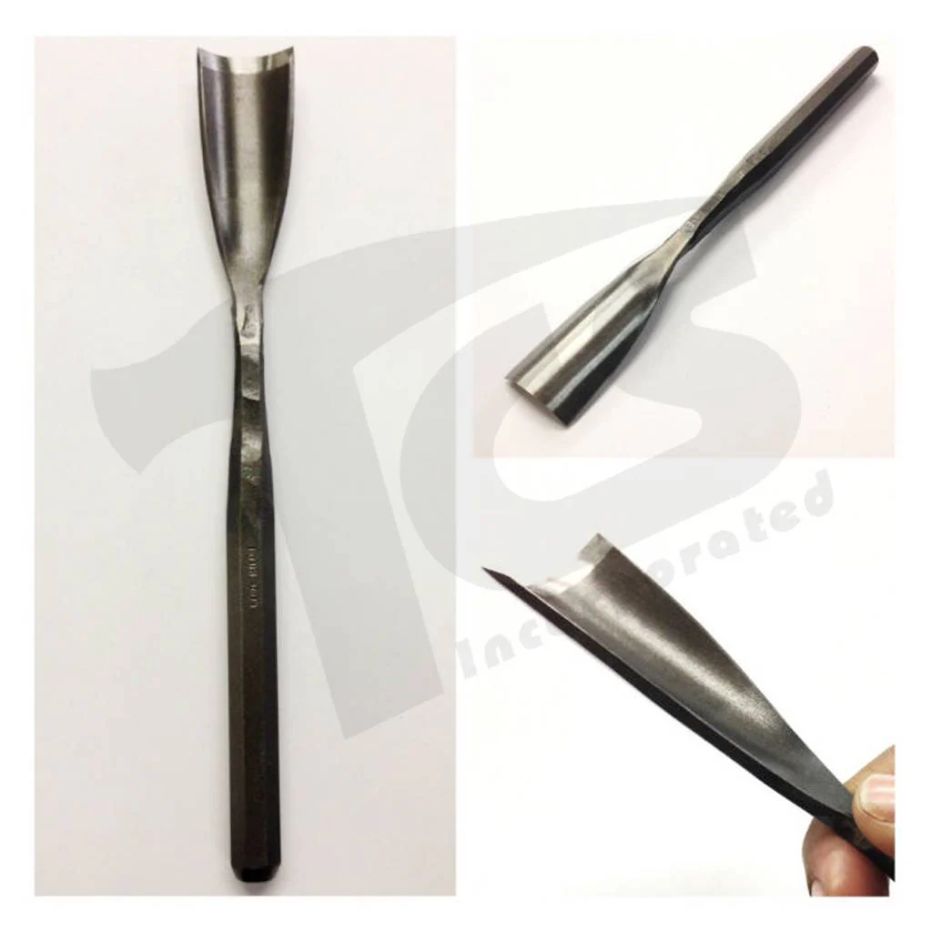 Milani Steel Hand Stone Gouge 30mm inside bevel