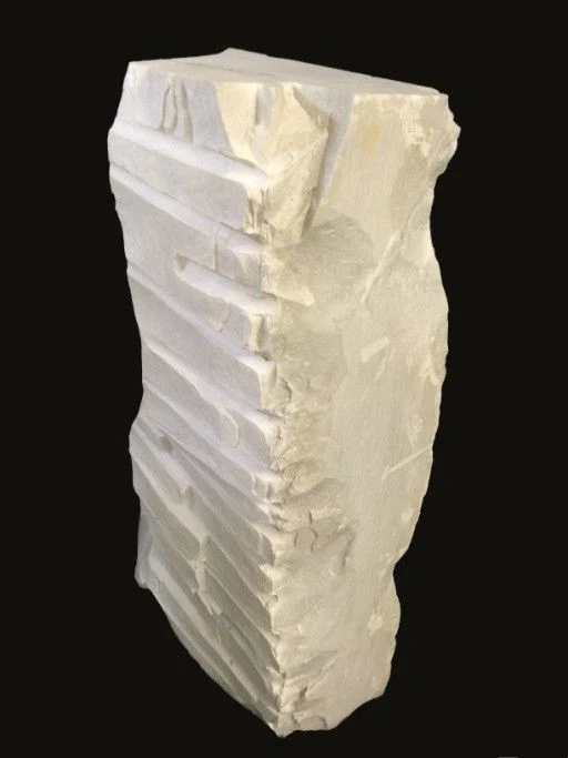 320lb Carrara Bianco blue/gray 31x23x8 #341017 - Image 4