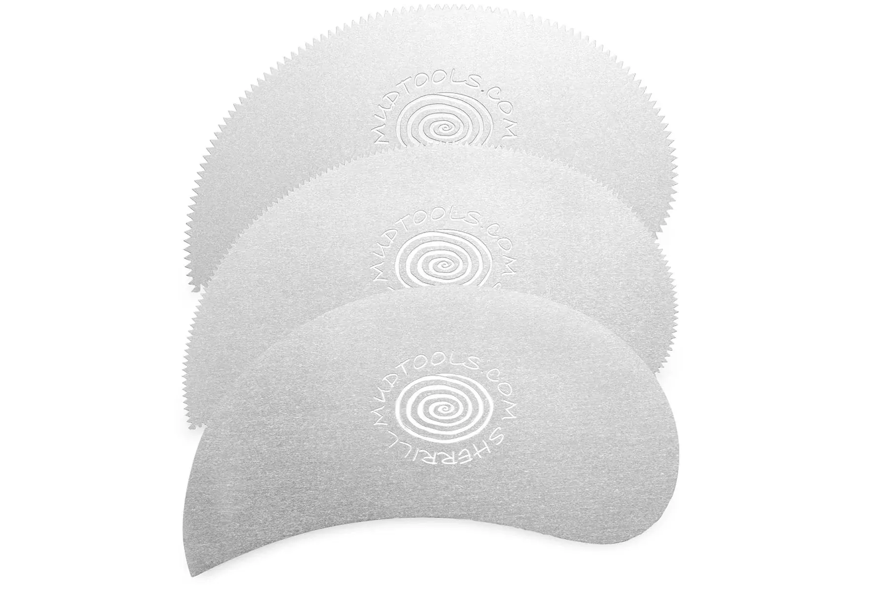 Mudtool Paisley Scraper Stainless Ribs